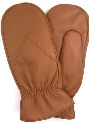 Утепленные кожаные перчатки