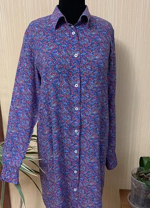 Платье рубашка тонка вискозное kiwi saint tropez размер m