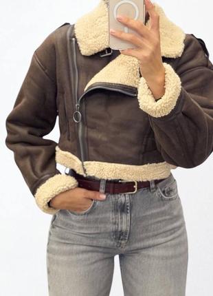 Дубленка женская короткая