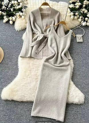 Костюм платья и кофта