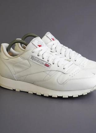Кросівки шкіряні білі reebok classic
