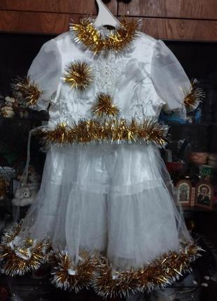 Платье снежинки