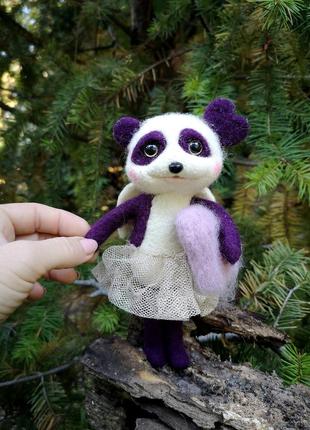 Панда валовая игрушка пандочка игрушка из шерсти ангелочек
