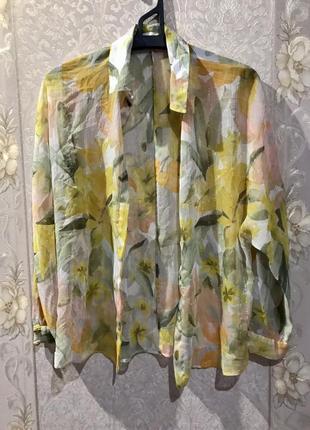 Легкая блуза рубашка zara
