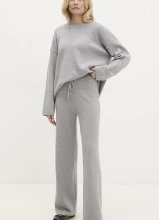 Sandro ferrone вовняні широки брюки палаццо