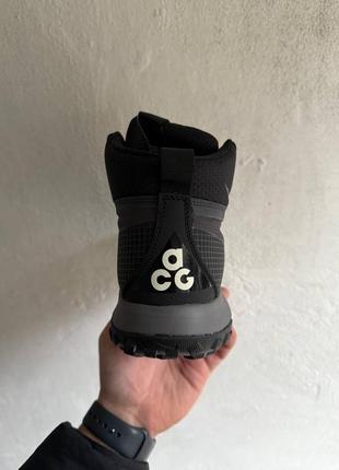 Кроссовки nike acg mountain fly high grey black fur6 фото