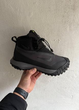 Кроссовки nike acg mountain fly high grey black fur4 фото