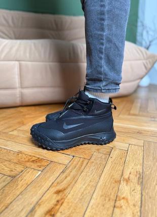 Кроссовки nike acg mountain fly high black white fur