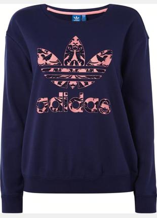 Adidas originals navy pink logo paisley design 💙🩷🌸