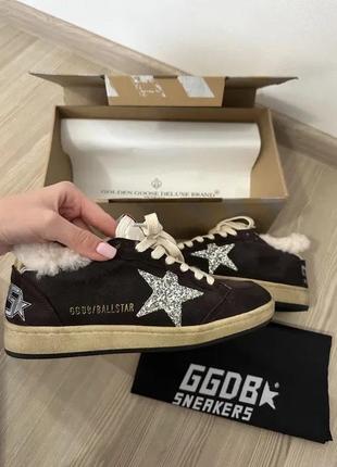 Утепленные зимние кеды golden goose