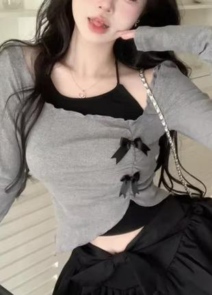 Топ 2 ка комплект в стиле coquette