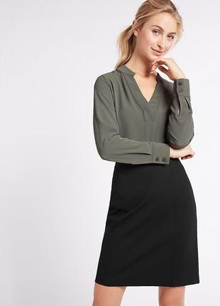 Черная базовая юбка marks & spencer, m