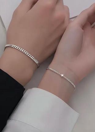 Парные браслеты из нержавеющей стали
