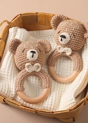 В'язаний брязкальце-гризунець. вязанная погремушка грызунок мишка