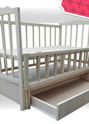 Детская кроветка кровать белые маятник шарнир ящик кроватка новые