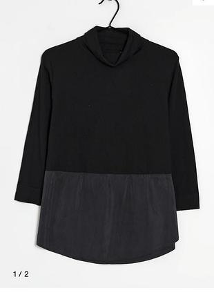 Кофта водолазка гольф натуральная шерсть и шелк