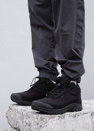 Мужские ботинки зимние мех salomon shelter cs wp black