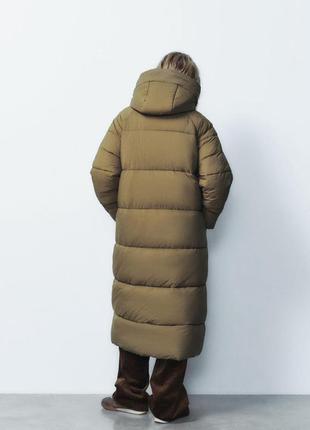 Длинный пуховик zara6 фото