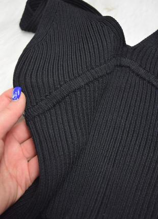 Топ в'язаний чорний zara майка2 фото