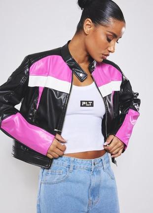 Куртка из искусственной кожи prettylittlething