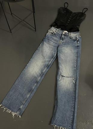 Джинси zara прямі