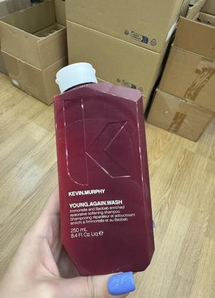 Шампунь для зміцнення та відновлення довгого волосся kevin.murphy young.again.was
