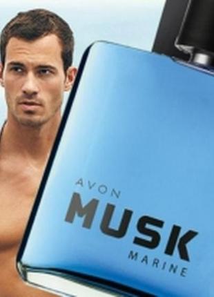 Туалетная мужская вода musk marine avon