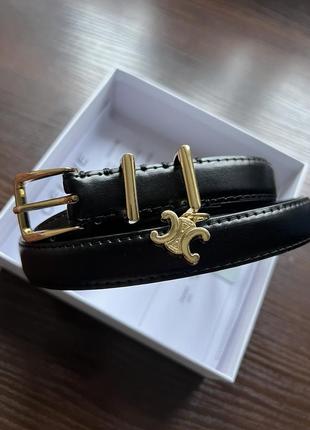Женский ремень celine черный в фирменной коробке