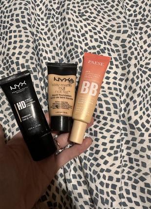 Тональный крем mac, nyx, paese бу остатки 30%