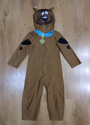 Детский костюм scooby- doo скуби-ду на 3-4 года собачка собака скопые ду