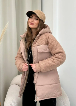 Куртка женская плащевка +мех барашек силикон 250 42-44; 44-46; 46-48 rin2325-0123rве