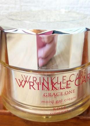 Крем-гель з ніацинамідом від зморшок, зволоження та ліфтинг kose grace one wrinkle care moist gel cream, 100 г