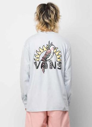 Бледно голубой лонгслив vans