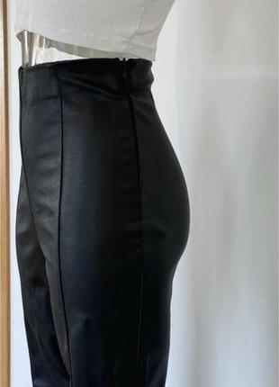 Брюки, штаны, леггинсы кожаные asos