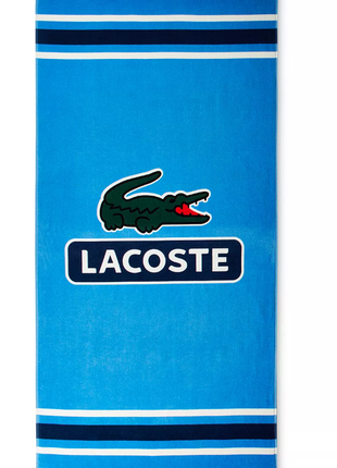 Lacoste большое велюровое хлопковое пляжное полотенце  лакосте оригинал