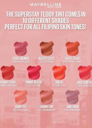 Super stay teddy tint lip and cheek