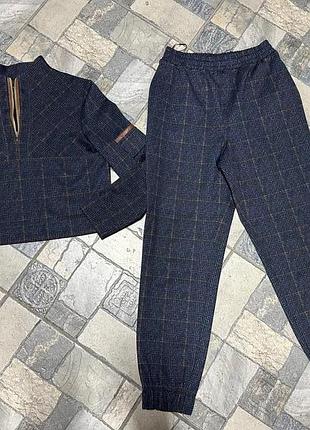 Супер-удобный брючный трикотажный костюм2 фото