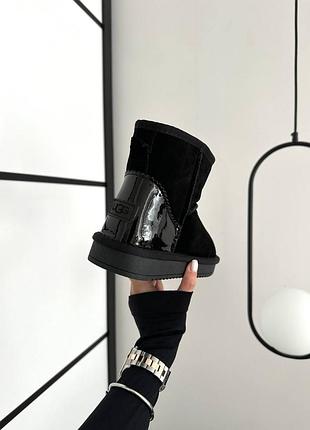Ugg mini black lacquer уггі 3