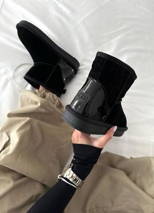 Ugg mini black lacquer угги