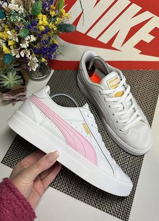 Оригинальные кожаные кроссовки puma