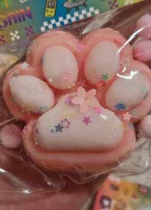 Сквіш таба  лапка  антистрес  7 см