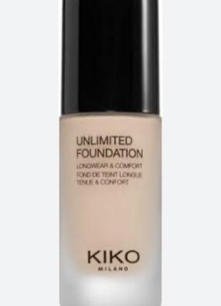 Стойкий тональный крем kiko milano с матирующим эффектом