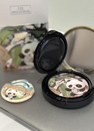 Bb-крем в кушон для обличчя catkin panda land coverage bb cushion c03, 2*15 г