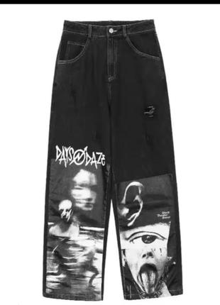 Стильные джинсы в стиле панк3 фото