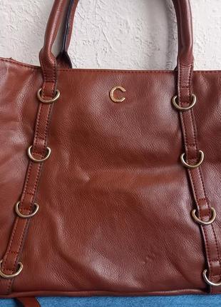 Сумка кожанная carrera ladies dpt италия оригинал