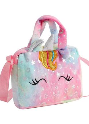 Сумка детская розовая с единорогом