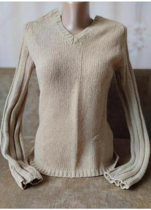 Брендовый свитер maxx р46 шерсть