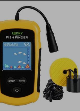 Эхолт портативный fish finder до 100м портативный сонар универсальный