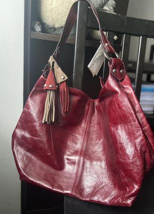 Шкіряна сумка arborea pelle, made in italy