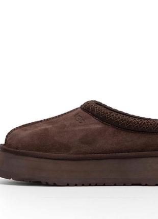 Ugg tasman platform brown, угги коричневі на платформі, угги женские на толстой подошве